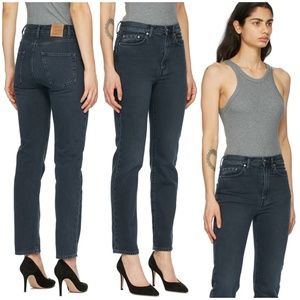 Toteme Black Regular Fit Straight Leg Jeans Size 28